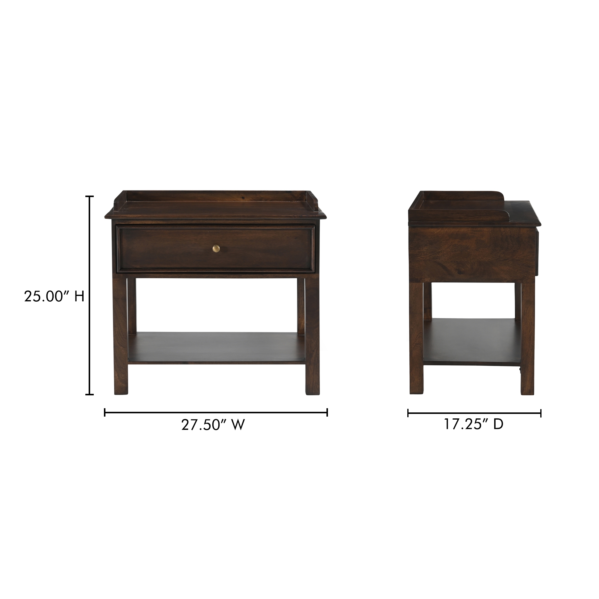 Maeve Nightstand Dark Brown - Image 9
