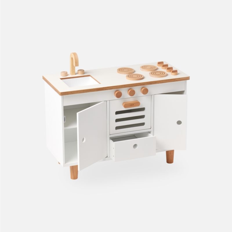 Lalo Coconut White Montessori Kids Play Kitchen - Image 4