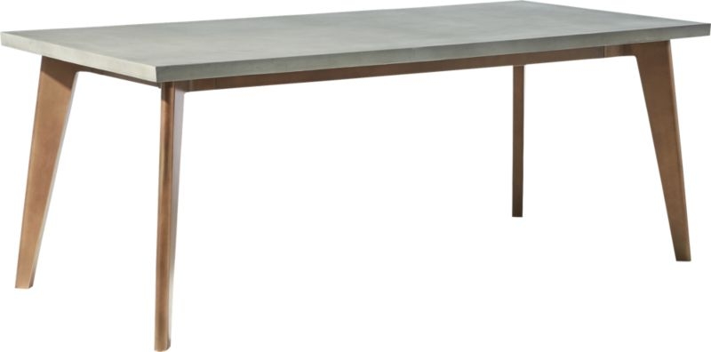 Harper Brass Dining Table with Concrete Top - Image 2