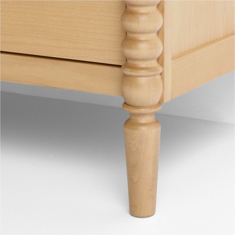 Jenny Lind Maple Wood Tall 7-Drawer Kids Dresser - Image 2