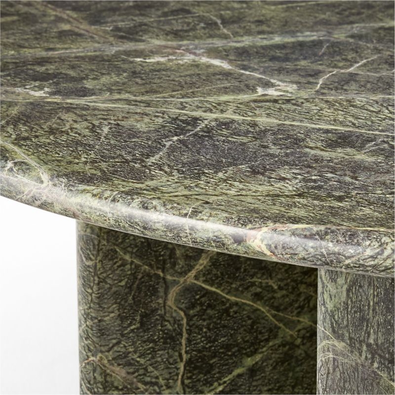 Pasar Round Green Marble Side Table - Image 3