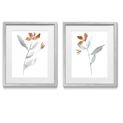 Simple Stem I - 2 Piece Picture Frame Graphic Art Print Set on Paper - Image 0