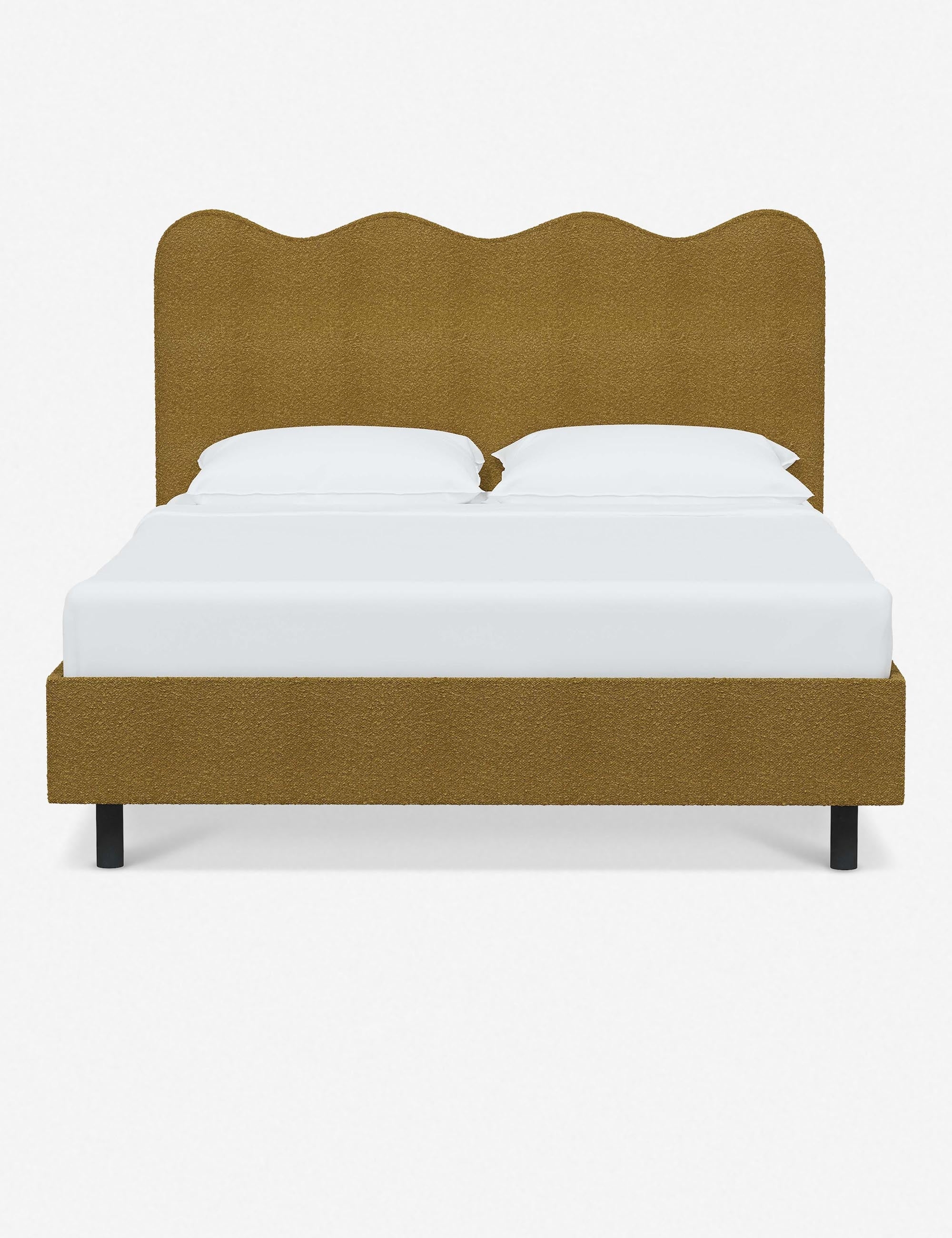 Clementine Platform Bed - Pine Velvet / Queen - Image 65