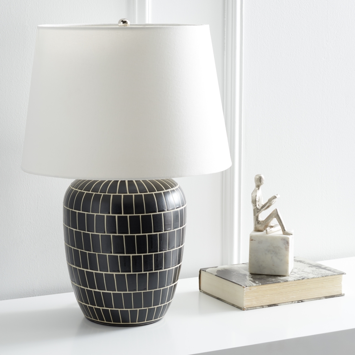 Aela 22" Table Lamp - Black - Safavieh - Image 1