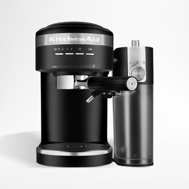 KitchenAid ® Matte Black Espresso Machine and Burr Grinder Set - Image 9