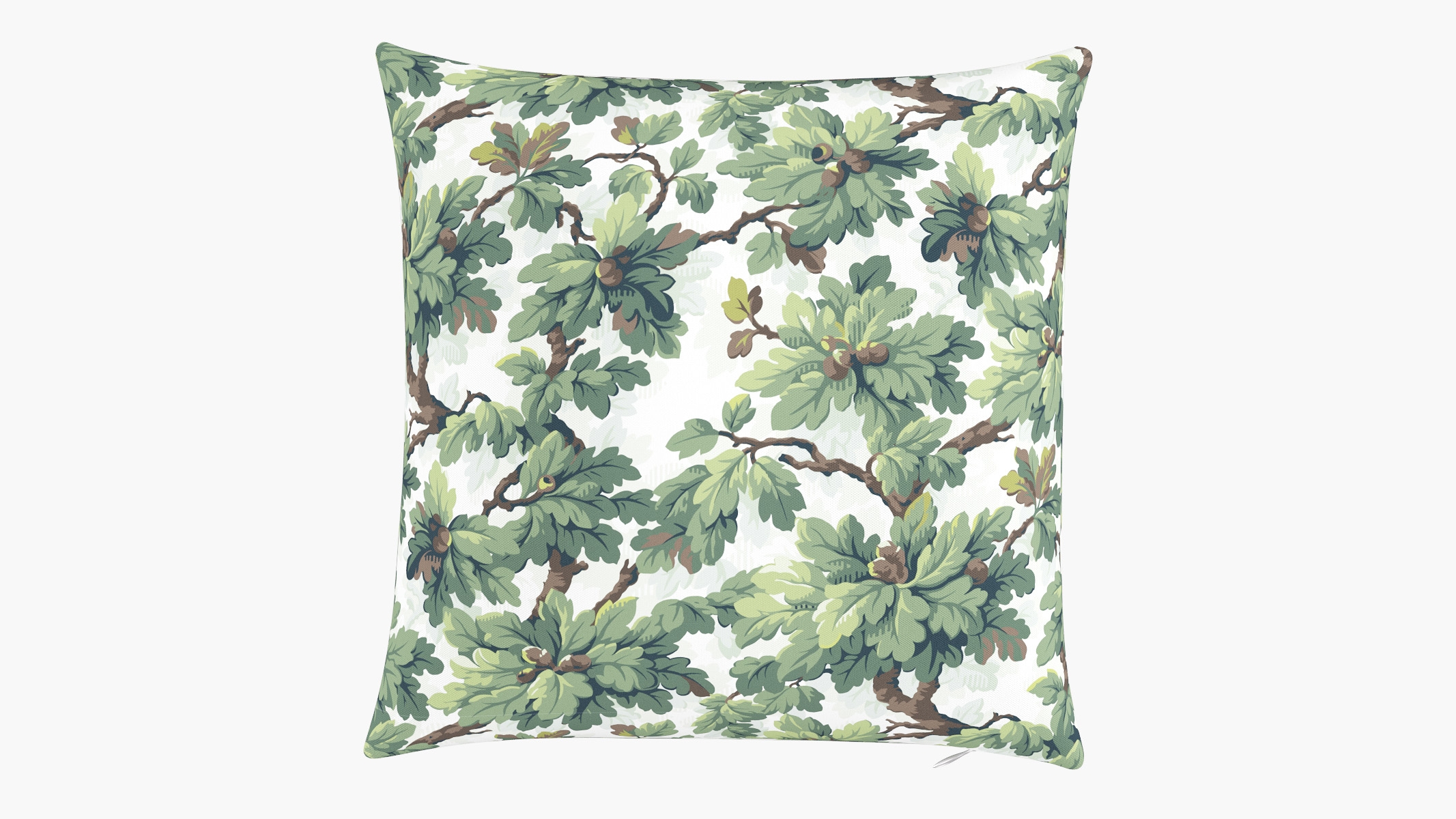 Throw Pillow 18", Vert Woodland, 18" x 18" - Image 0