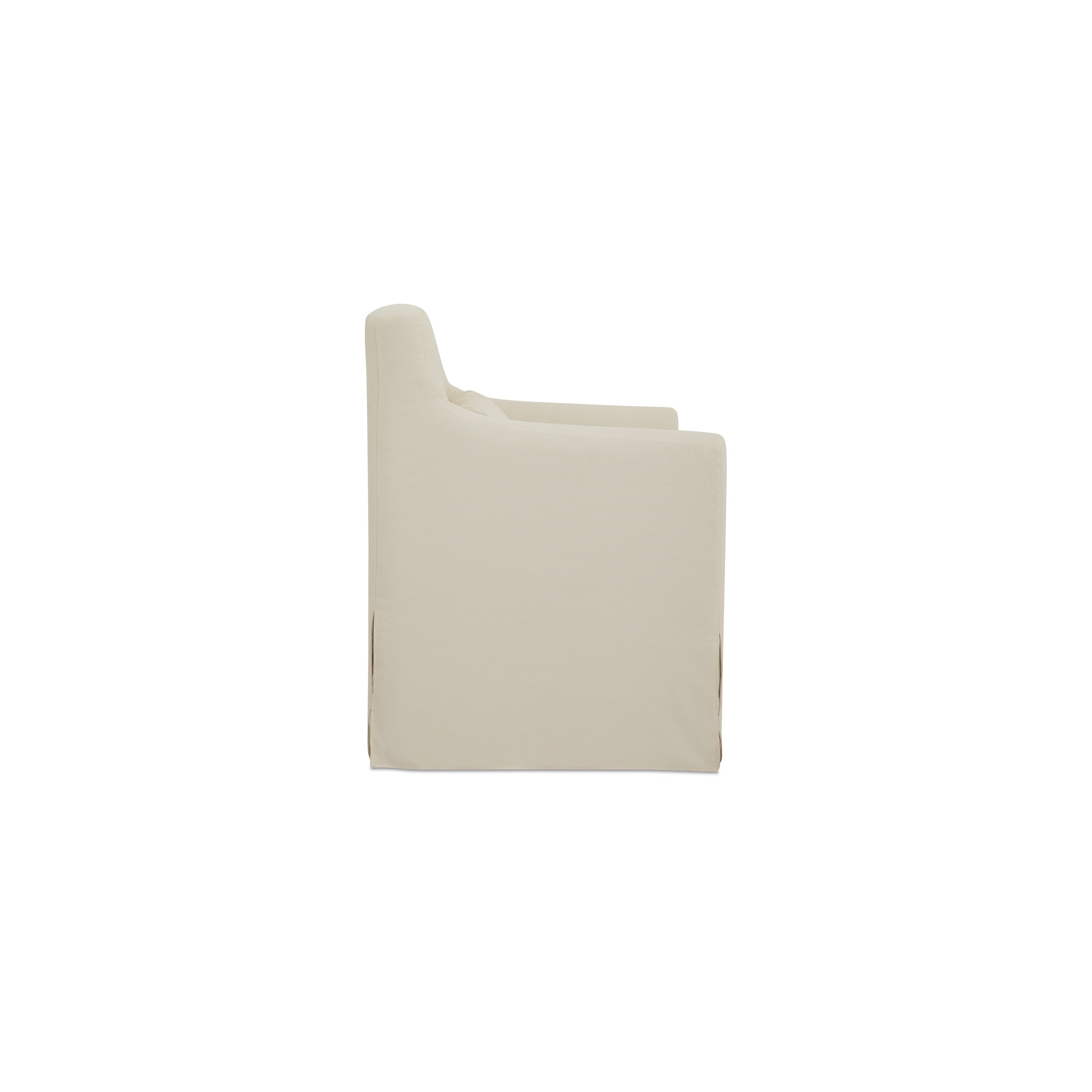 Lydia Outdoor Slipcover Dining Chair Cream - Image 2