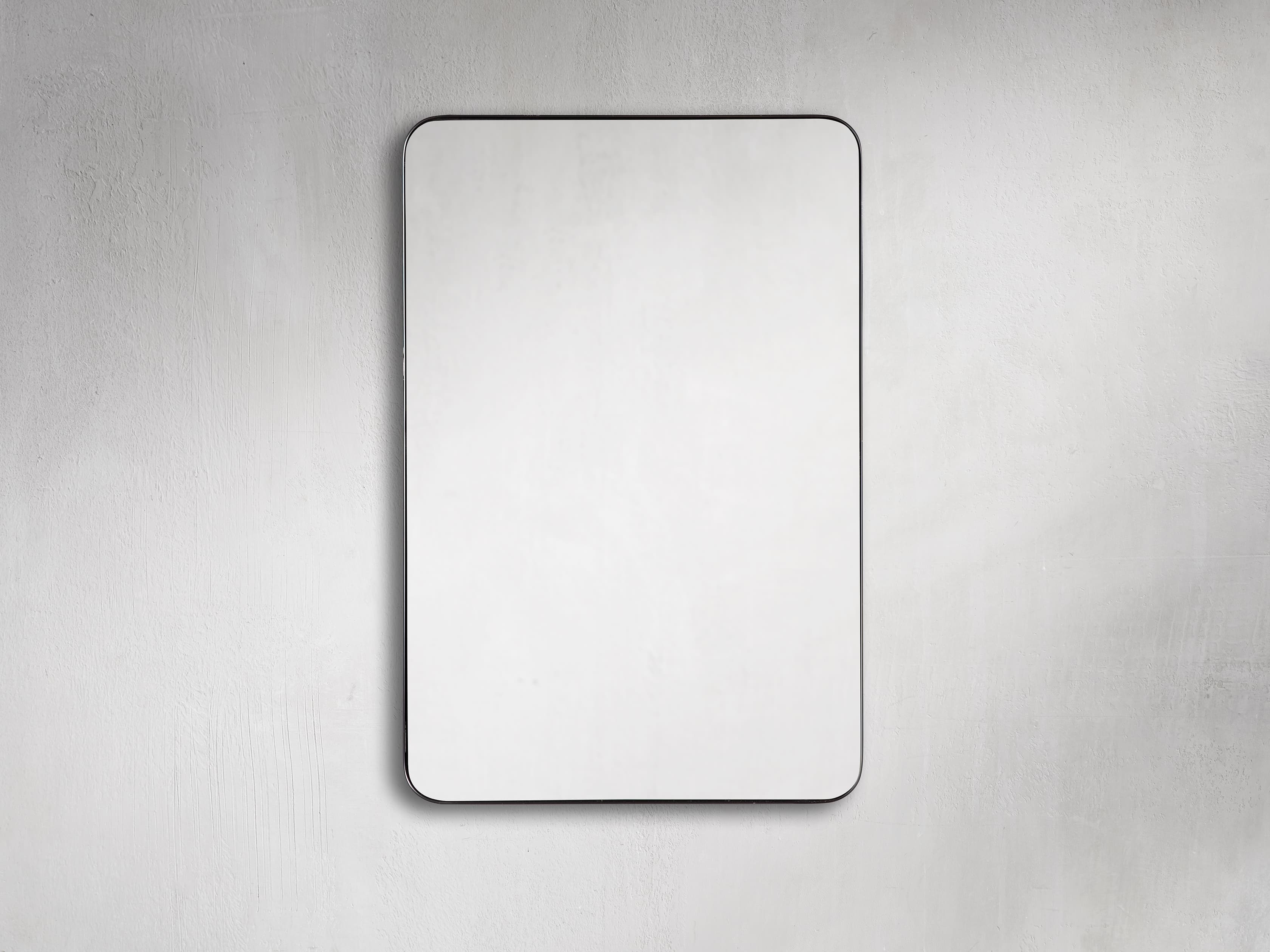 Fulham Wall Mirror in Black Metal 24" X 36" - Image 0