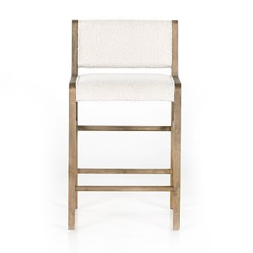 Angled Wood Frame Counter Stool, Parawood, Knoll Natural - Image 3