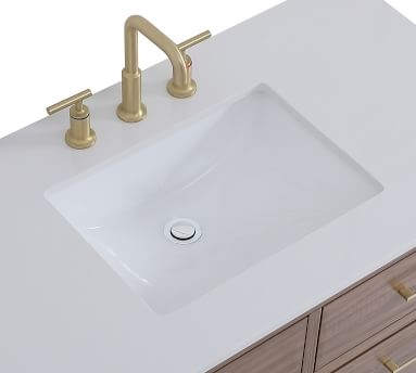 Walnut Brown Rhine Single Sink Vanity, 42" - Image 1