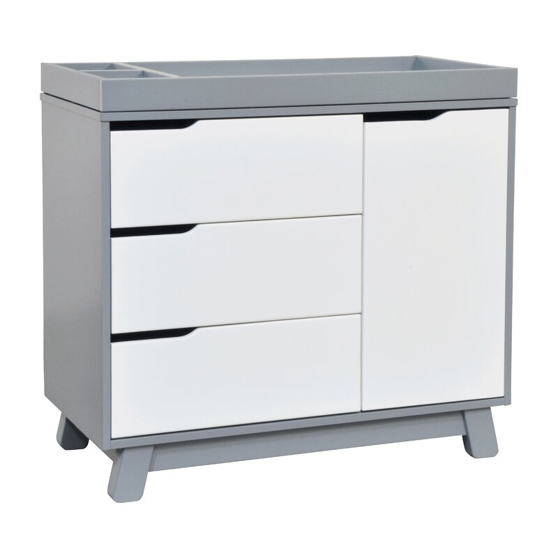 Hudson Changing Table Dresser Color: Gray/White - Image 0