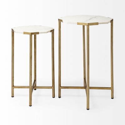 Quickep Marble Top Nesting Tables - Image 0