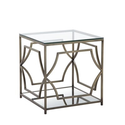 Edward Glass Top Frame End Table - Image 0