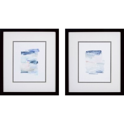 Sea Glass Color - 2 Piece Picture Frame Drawing Print on Paper - Image 0