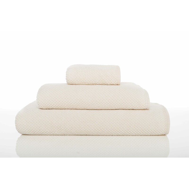 Graccioza Bee 100% Cotton Fingertip Towel (Set of 2) Color: Natural - Image 0