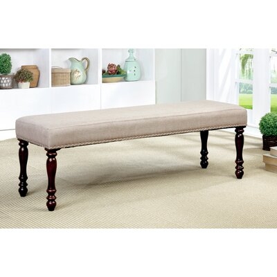 Cearley Cottage-Style Upholstered Bench - Image 0