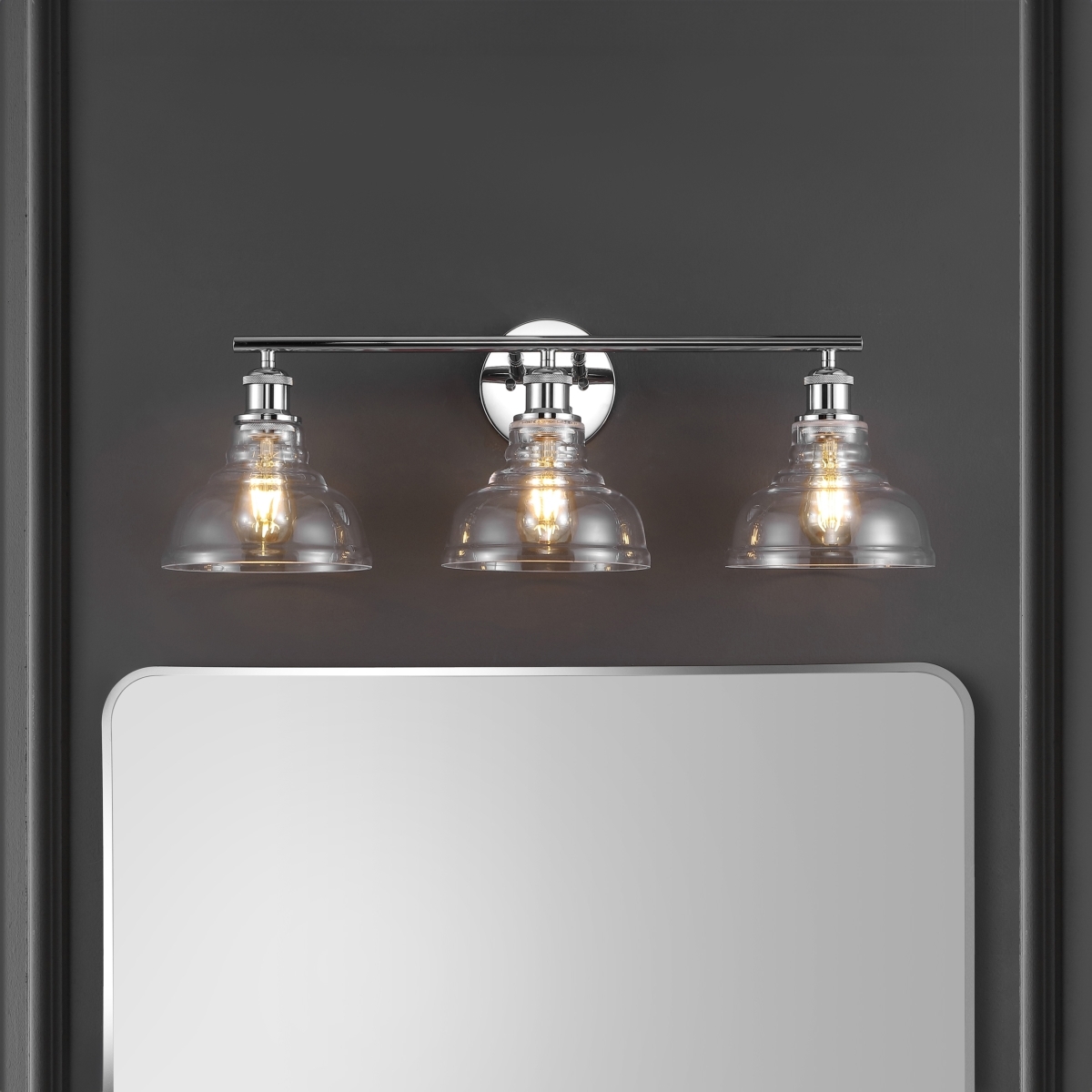 Calyna 3Lt 27.25" Wall Sconce - Chrome - Image 4