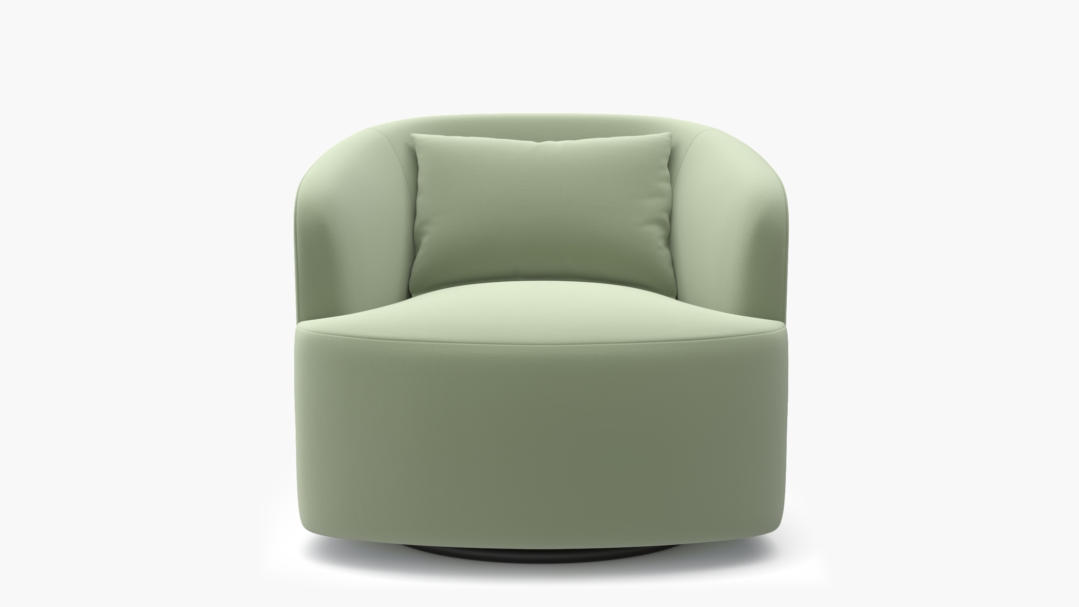 Deco Swivel Chair, Celadon Performance Plush Velvet - Image 0