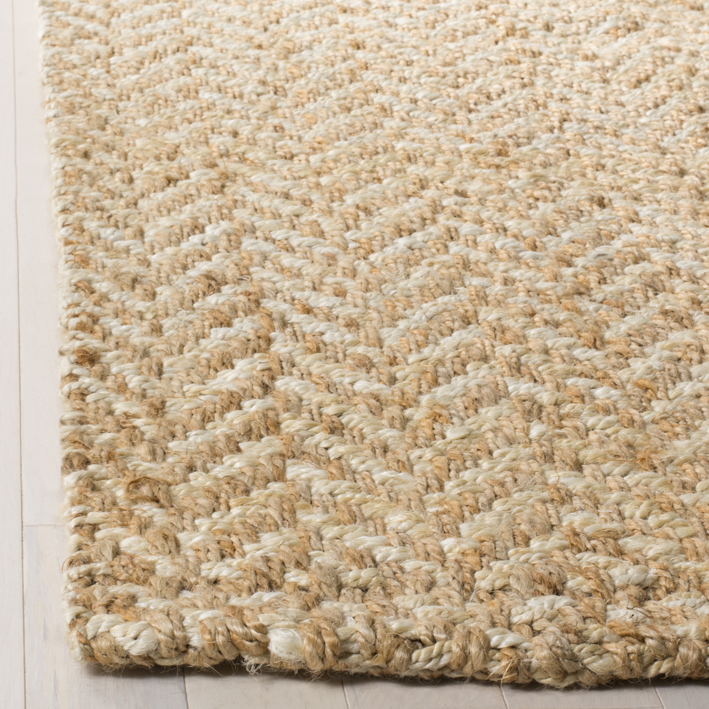 Arlo Home Hand Woven Area Rug, NF264A, Ivory/Natural,  9' X 12' - Image 2