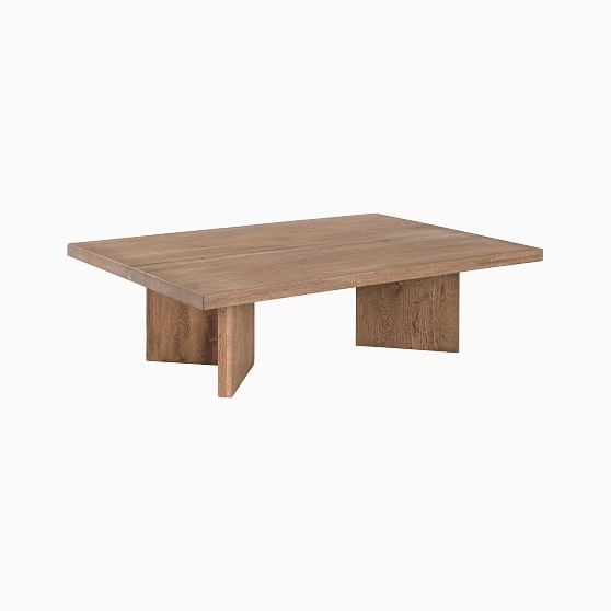 Devon Collection Rustic Oak Rectangle Coffee Table - Image 0