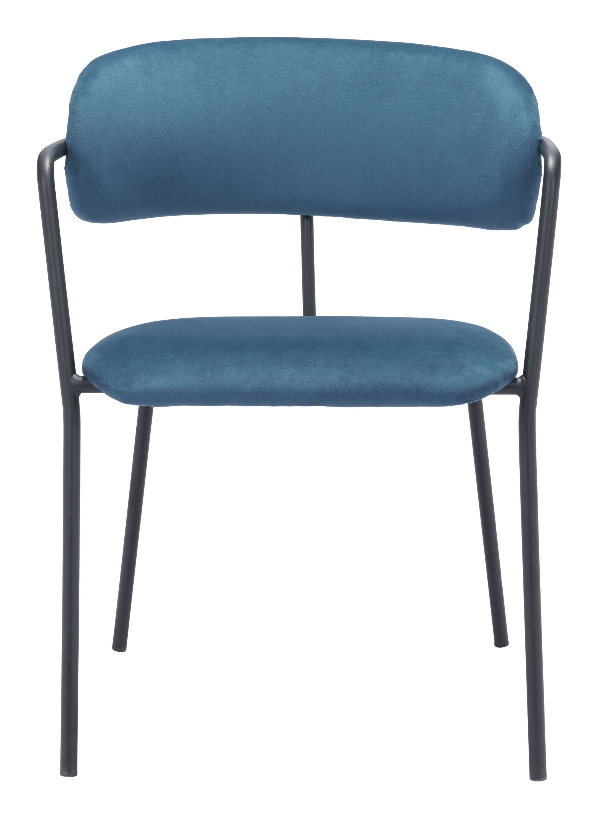 Emrys Dining Chair (Set of 2) Blue & Black - Image 2