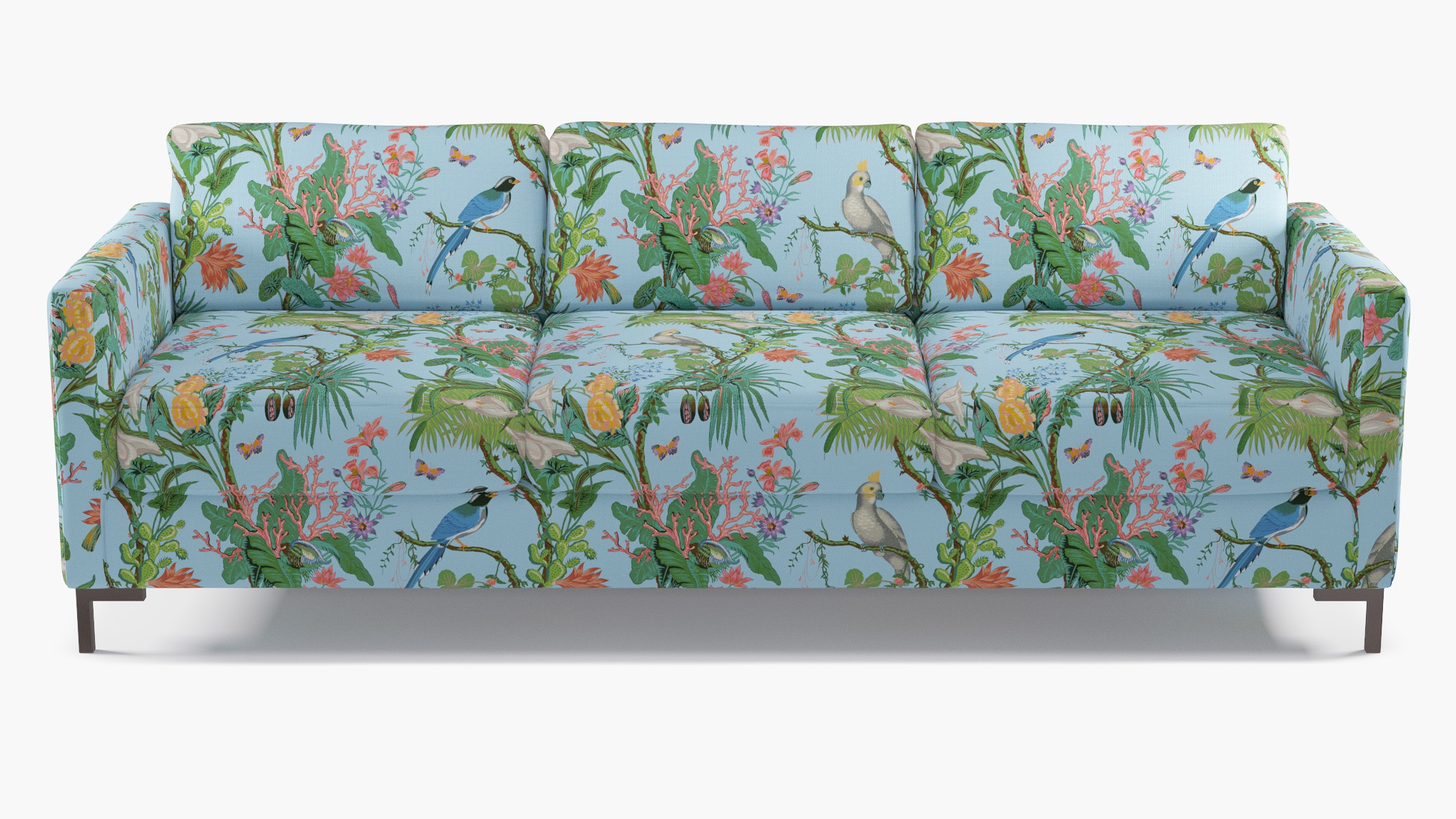 Modern Sofa, Sky Cinque Terra, Bronze L Leg - Image 0