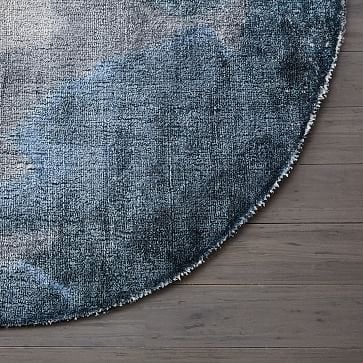 Watermark Rug, 6x6 Round, Frost Gray - Image 1