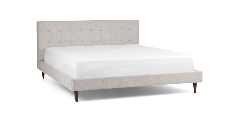 Sven California King Tufted Bed - Birch Ivory - Image 0