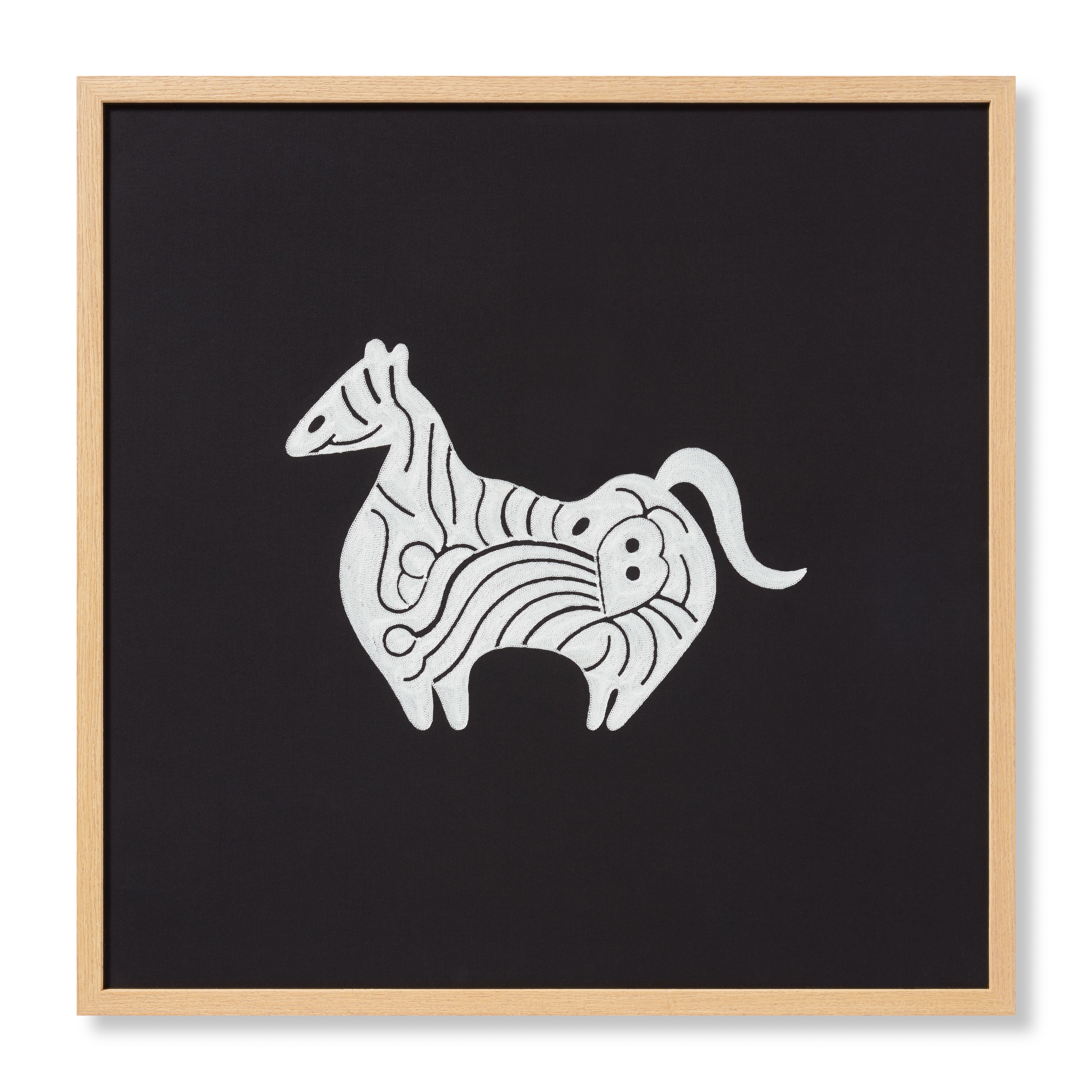 Loloi Farasi Black / Ivory 2'-4" x 2'-4" Wall Art - Image 0