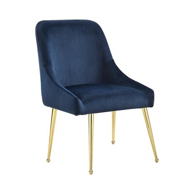 Tuley Upholstered Side Chair in Blue - Image 0