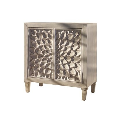 Bocanegra Accent Cabinet With Floral Carved Door - Image 0