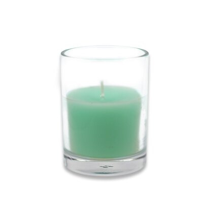 Zest Round Glass Unscented Votive Candle - Image 0