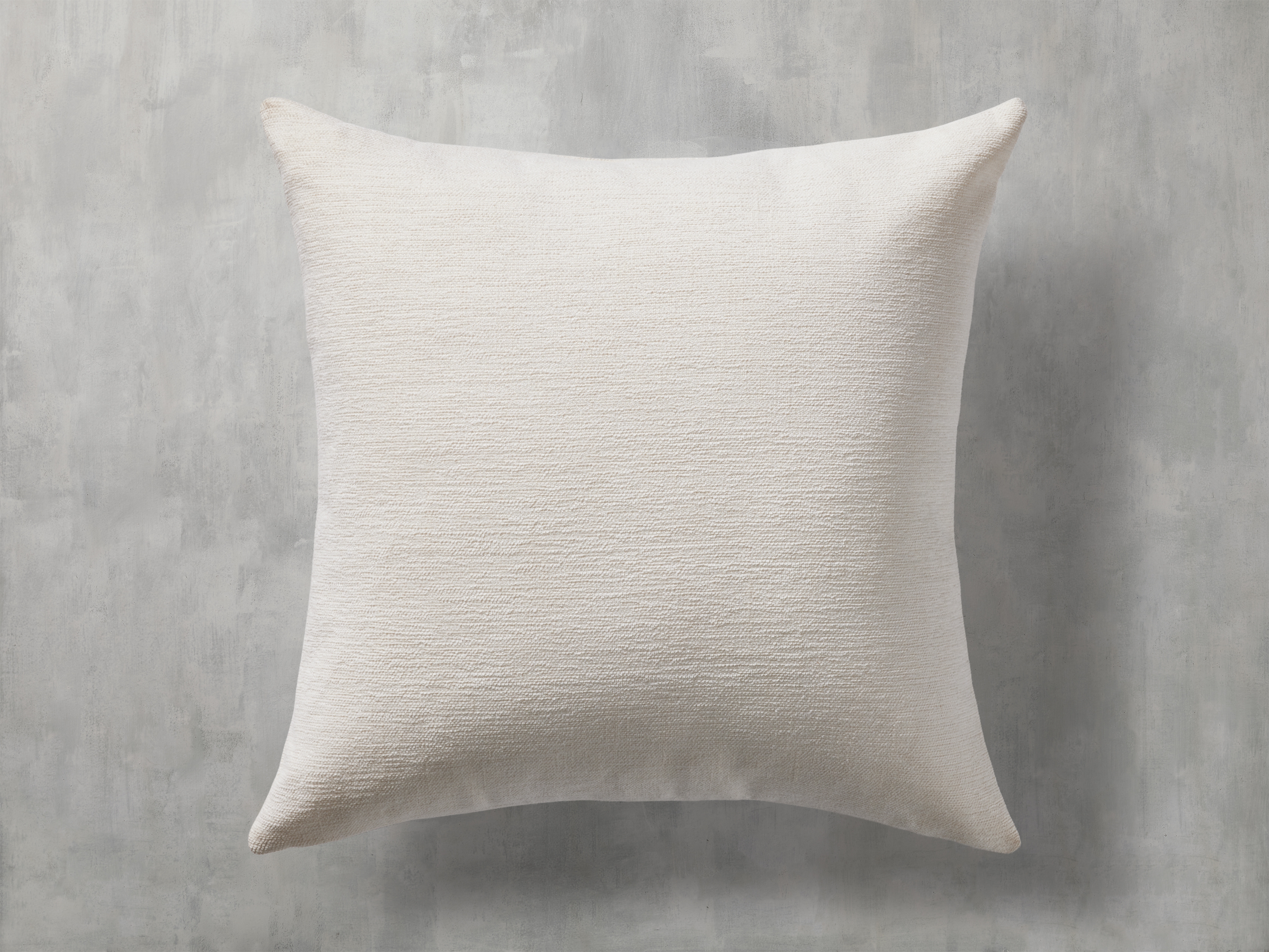 Granville Outdoor Pillow in Cotton White  Ivory - Image 0