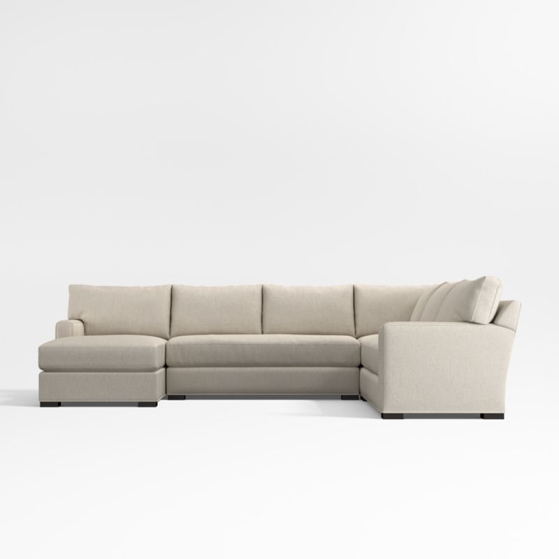 Axis Classic Bench 4-Piece Corner Sectional Sofa with Chaise Lounge - Image 1