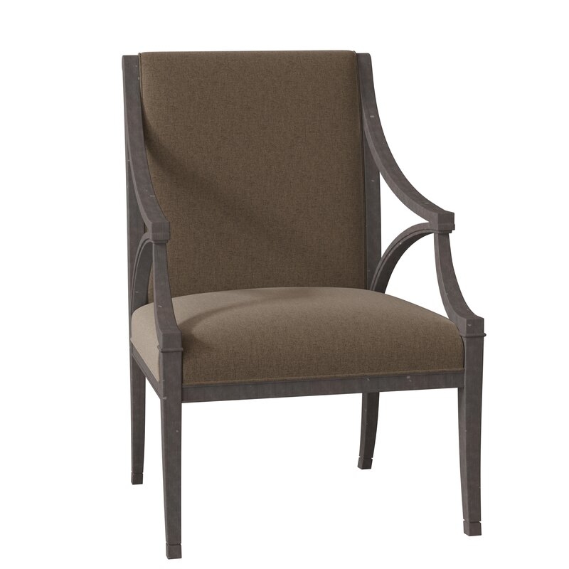 Fairfield Chair Granger Armchair Body Fabric: 3160 Almond, Leg Color: Charcoal - Image 0