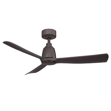 Kute Ceiling Fan With Light Kit, Brushed Satin Brass, 44" - Image 2