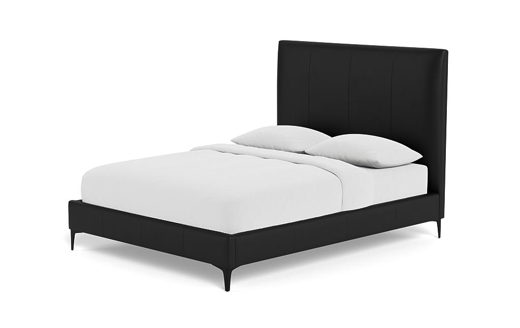 Lowen Leather Upholstered Bed with Tufting Option - Image 2
