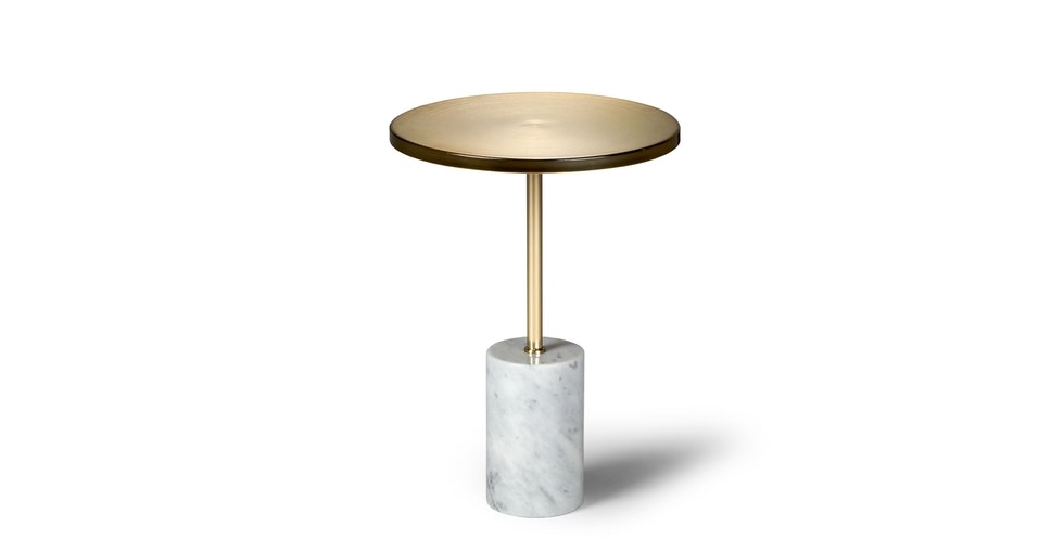 Narro Side Table, Brass - Image 0