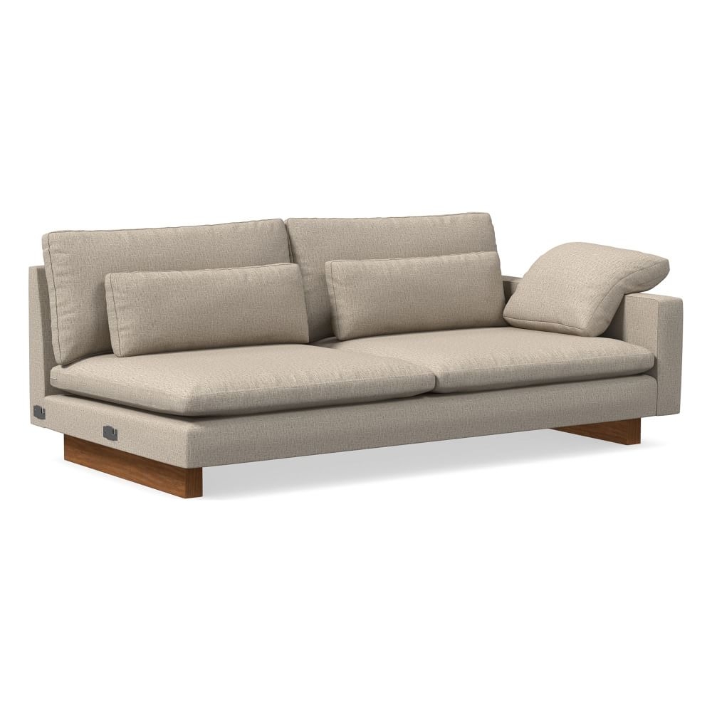 Harmony XL RA Grand Sofa, Down Blend, Deco Weave, Clay, Dark Walnut - Image 0