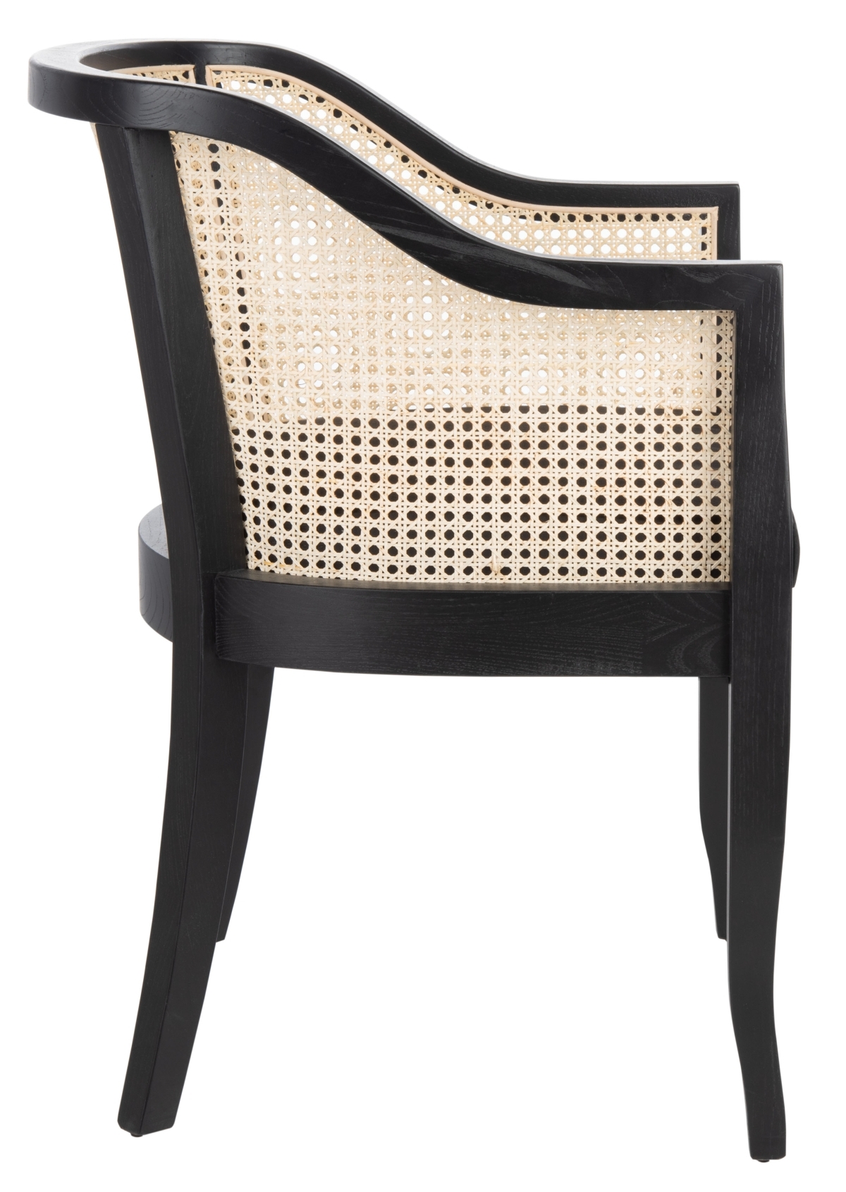 Rina Cane Dining Chair - Black/Natural - Image 6