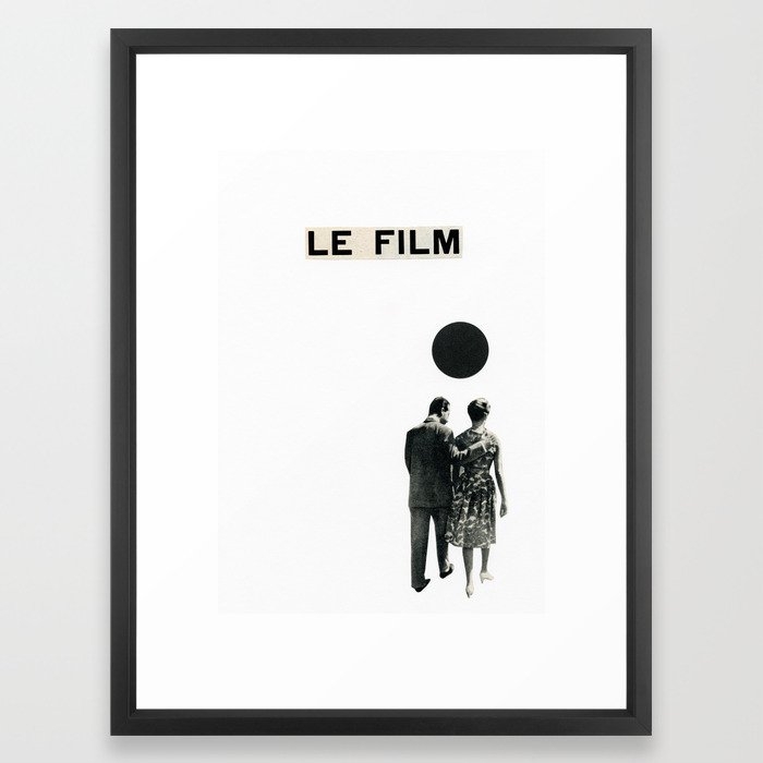 Le Film Framed Art Print by Cassia Beck - Vector Black - MEDIUM (Gallery)-20x26 - Image 0