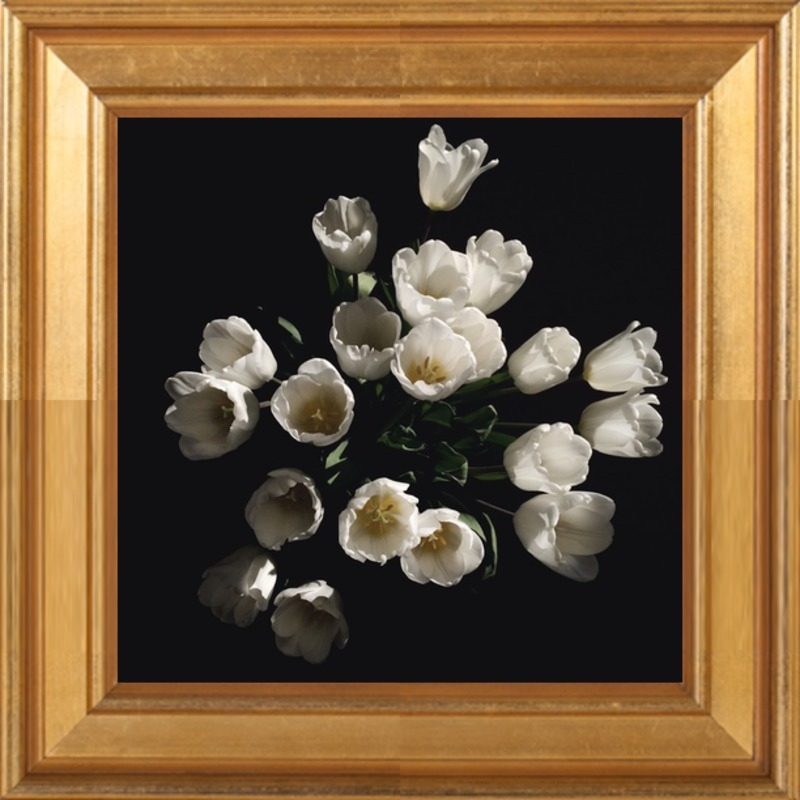 Floral 4 by Erik Melvin for Artfully Walls (gold leaf wood frame) - Image 0
