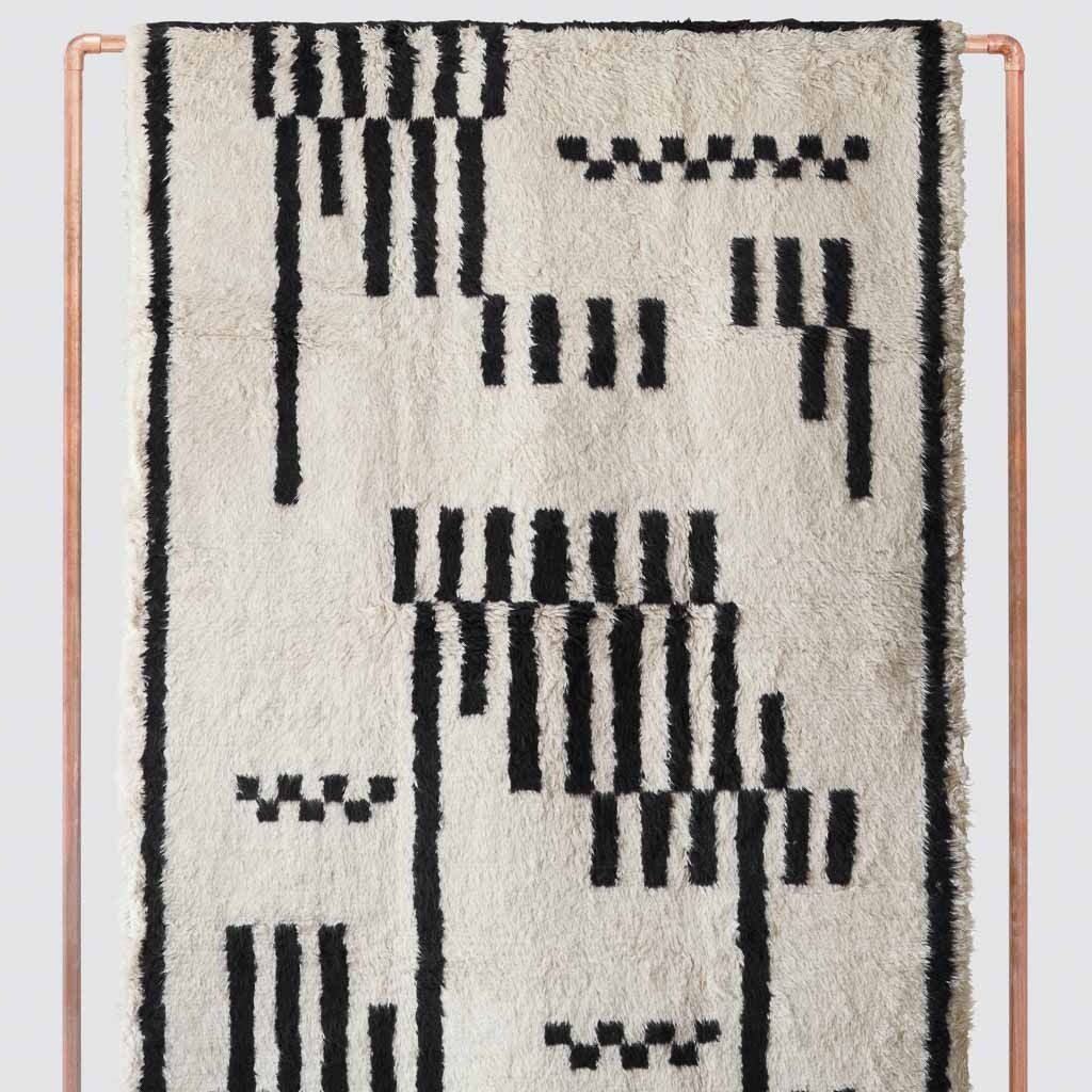 The Citizenry Hayal Hand-Knotted Area Rug | 8' x 10' | Black - Image 0