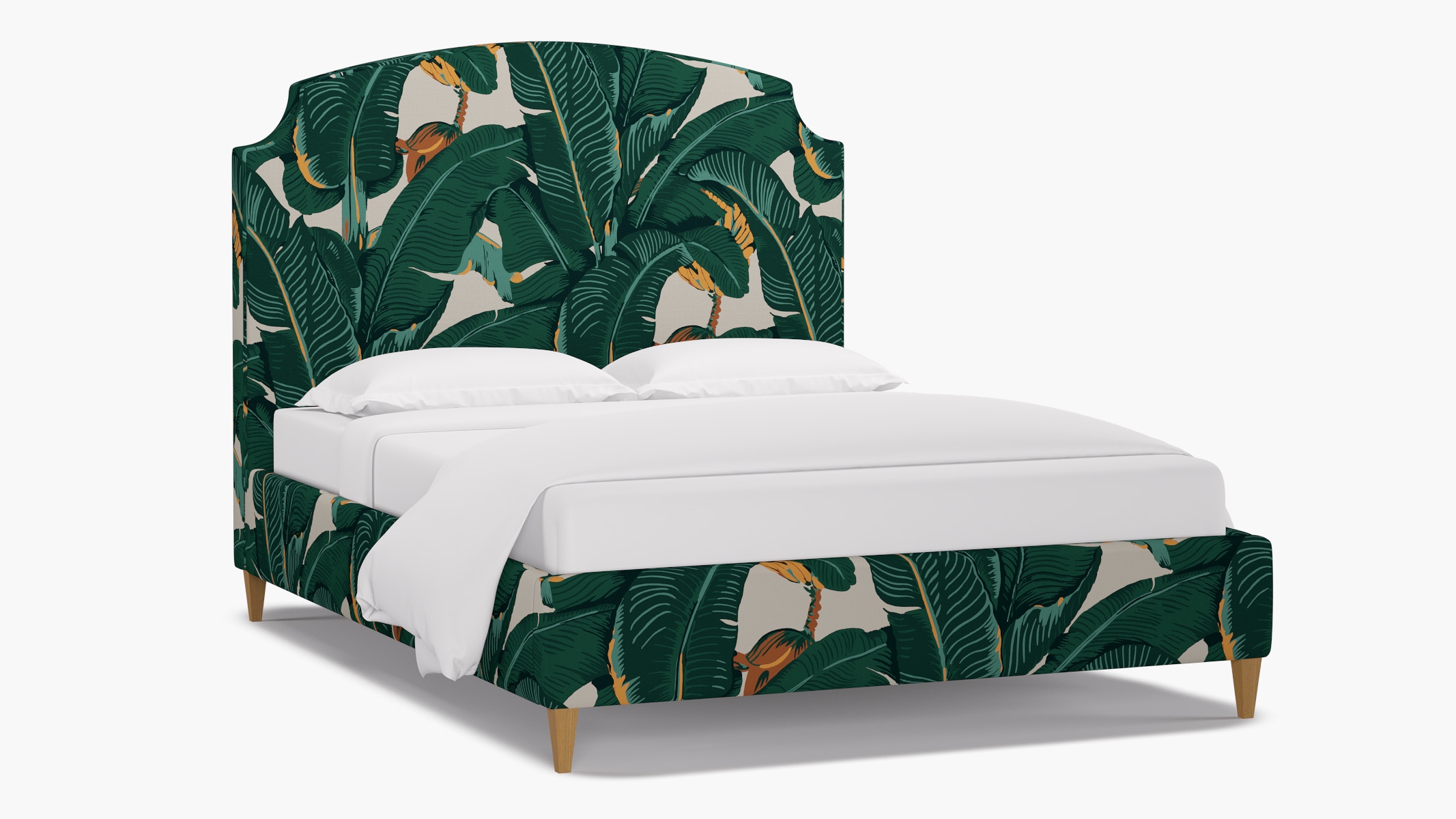 Cove Bed, Martinique®®, Natural Square Tapered Leg, Queen - Image 1