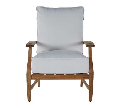 Astola Lounge Chair Cushions, Sunbrella(R) - Outdoor Linen; Dove - Image 1