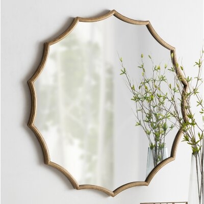 Postma Scalloped Modern & Contemporary Beveled Accent Mirror - Image 0