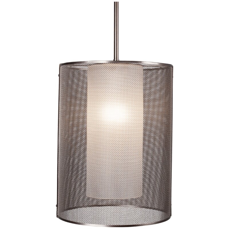 Hammerton Studio Uptown Mesh Oversized Pendant with Frosted Glass - Image 0