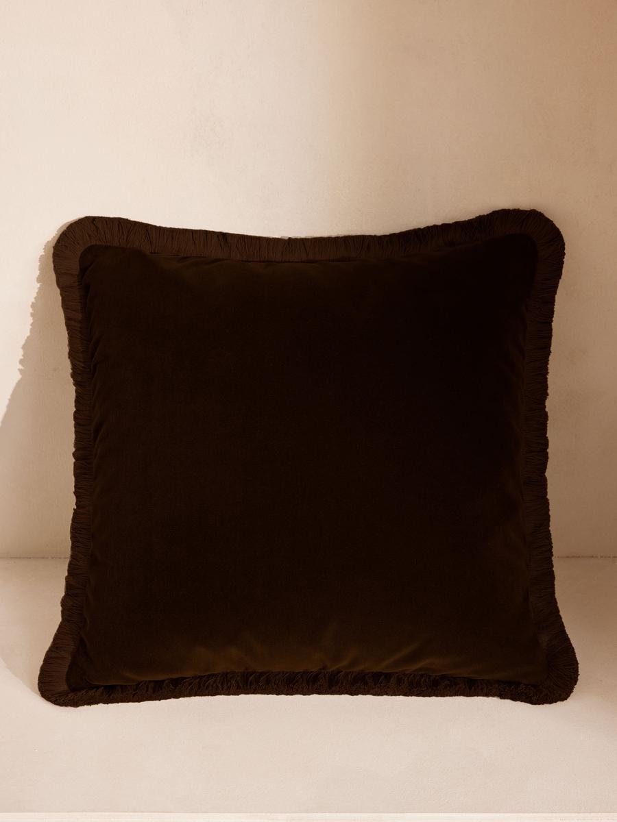 Margeaux Square Cushion, Chocolate - Image 0