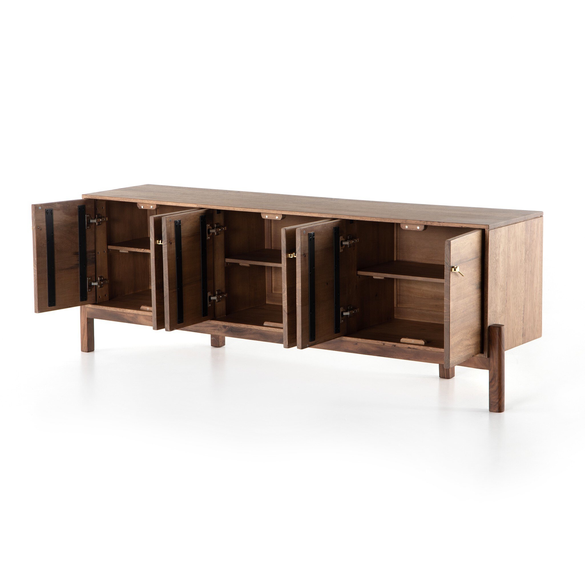Reza Media Console - Smoked Honey - Image 4