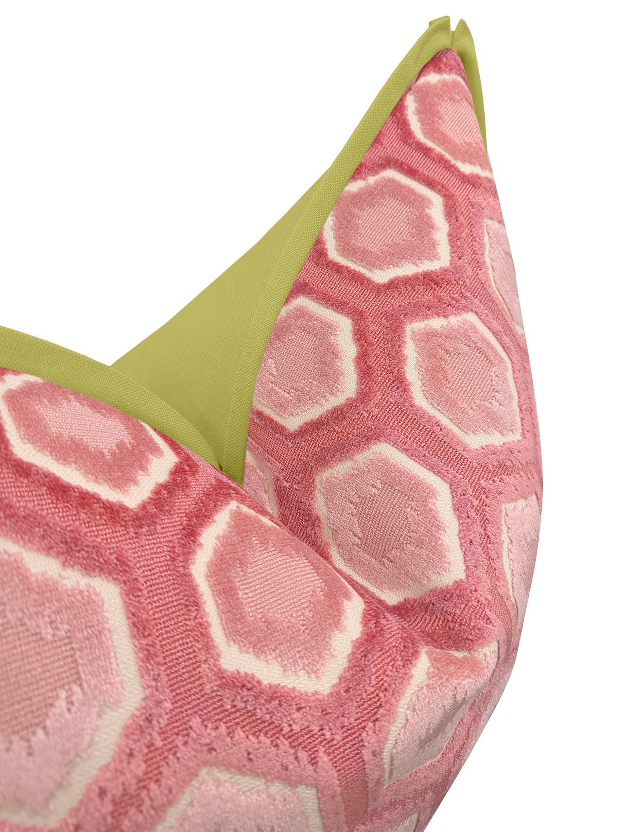 MIA CUT VELVET // PINK PEONY | LDC - 20" X 20" / BUTTERFLY FLANGE / Carnation - Image 3